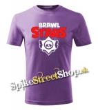 BRAWL STARS - Logo - fialové pánske tričko