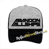 ABANDON ALL SHIPS - Logo - šedočierna sieťkovaná šiltovka model "Trucker"