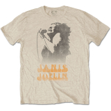 JANIS JOPLIN - Working The Mic - pieskové pánske tričko