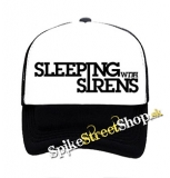 SLEEPING WITH SIRENS - Logo - čiernobiela sieťkovaná šiltovka model "Trucker"