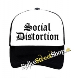 SOCIAL DISTORTION - Logo - čiernobiela sieťkovaná šiltovka model "Trucker"