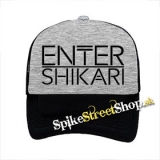 ENTER SHIKARI - Logo - šedočierna sieťkovaná šiltovka model "Trucker"