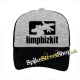 LIMP BIZKIT - Spray Logo - šedočierna sieťkovaná šiltovka model "Trucker"