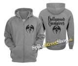 HOLLYWOOD VAMPIRES - Logo - šedá pánska mikina na zips