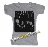 ROLLING STONES - Smile Band Forever - šedé dámske tričko