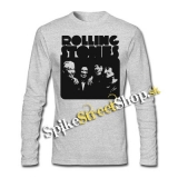 ROLLING STONES - Smile Band Forever - šedé pánske tričko s dlhými rukávmi
