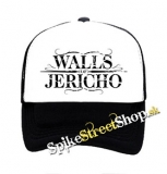 WALLS OF JERICHO - Logo - čiernobiela sieťkovaná šiltovka model "Trucker"