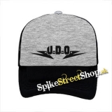 UDO - Logo - šedočierna sieťkovaná šiltovka model "Trucker"