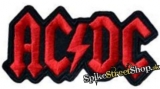 AC/DC - Red Black Logo - nažehlovacia nášivka