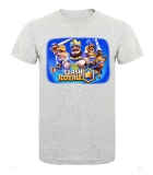 CLASH ROYALE - Electro Wizard & Friends - šedé detské tričko