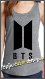 BTS - BANGTAN BOYS - Logo - Ladies Vest Top - šedé