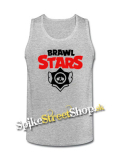 BRAWL STARS - Logo - Mens Vest Tank Top - šedé