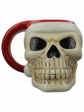 GOTHIC COLLECTION - Jingle Bones Christmas Skull Ceramic Mug - hrnček