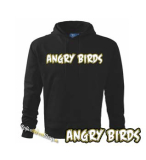 ANGRY BIRDS - Yellow Logo - čierna detská mikina