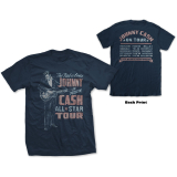 JOHNNY CASH - All Star Tour - modré pánske tričko