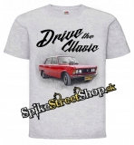 FIAT 125p - Drive The Classic - sivé pánske tričko