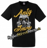 ANTY SMOG - Gas Mask - čierne pánske tričko
