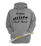 CHUCK NORRIS - Evolution - sivá detská mikina