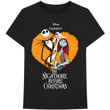 THE NIGHTMARE BEFORE CHRISTMAS - Heart - čierne pánske tričko