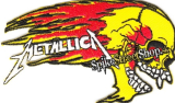 METALLICA - Flames Skull - nažehlovacia nášivka