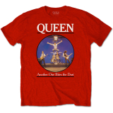 QUEEN - Another One Bites The Dust - červené pánske tričko