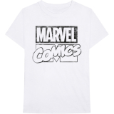 MARVEL COMICS - Logo - biele pánske tričko