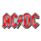 AC/DC - Red Logo - kovový odznak