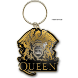 QUEEN - Gold Crest - kovový prívesok na kľúče