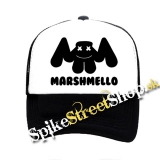 MARSHMELLO - Logo DJ - čiernobiela sieťkovaná šiltovka model "Trucker"