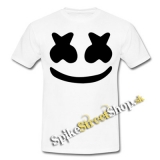 MARSHMELLO - B&W Smile - biele pánske tričko