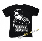 LENNY KRAVITZ - Logo & Portrait - čierne detské tričko