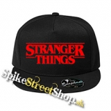 STRANGER THINGS - Red Logo - čierna šiltovka model "Snapback"