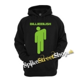 BILLIE EILISH - Logo & Stickman - čierna pánska mikina