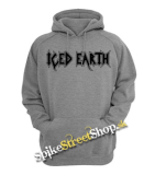 ICED EARTH - Logo - sivá detská mikina
