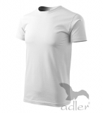 BIELE TRIČKO - biele pánske tričko bez potlače