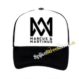 MARCUS & MARTINUS - Logo - čiernobiela sieťkovaná šiltovka model "Trucker"