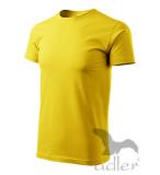 ŽLTÉ TRIČKO - žlté pánske tričko bez potlače