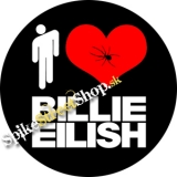 I LOVE BILLIE EILISH - okrúhla podložka pod pohár