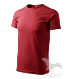 ČERVENÉ TRIČKO - červené pánske tričko bez potlače