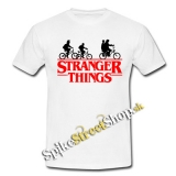 STRANGER THINGS - Bicycle Gang - biele pánske tričko