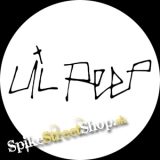 LIL PEEP - Logo - biely odznak