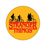 STRANGER THINGS - Bicycle Gang Orange - okrúhla podložka pod pohár