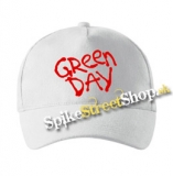 GREEN DAY - Red Logo 2020 - biela šiltovka (-30%=AKCIA)