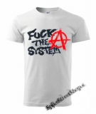 ANARCHY - FUCK THE SYSTEM - biele detské tričko
