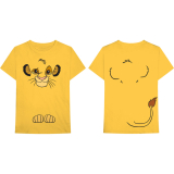DISNEY - Lion King Simba - žlté pánske tričko