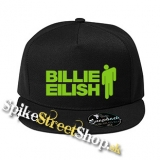 BILLIE EILISH - Green Logo Stickman - čierna šiltovka model "Snapback"