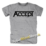 ACCEPT - Logo - sivé detské tričko