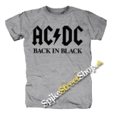 ACDC - Back In Black - sivé detské tričko