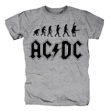 ACDC - Evolution - sivé detské tričko