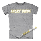 ANGRY BIRDS - Logo - sivé detské tričko